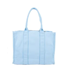 2-in-1 canvas tote set - blue