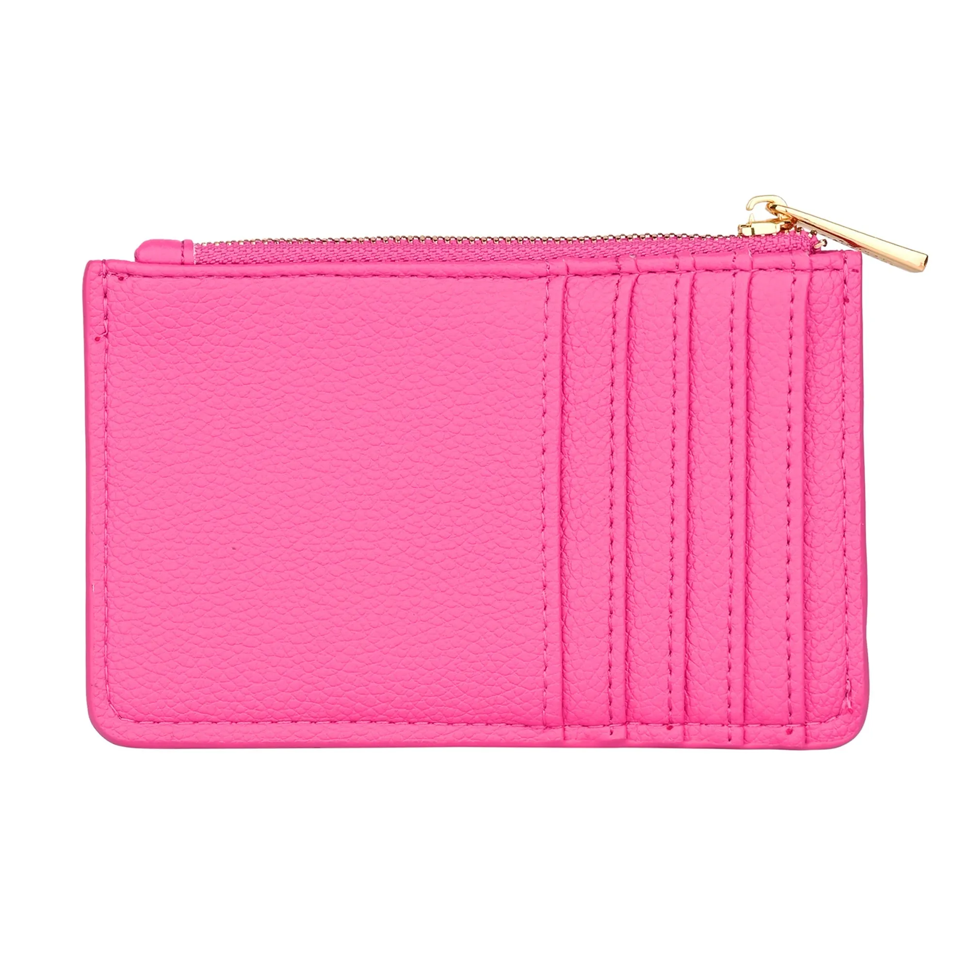 Accessorize London Women's Fuchsia Classic Cardholder