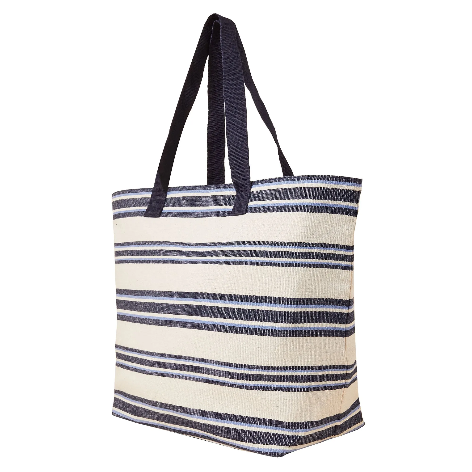 Accessorize London Women's Large Stripe Beach Tote Bag