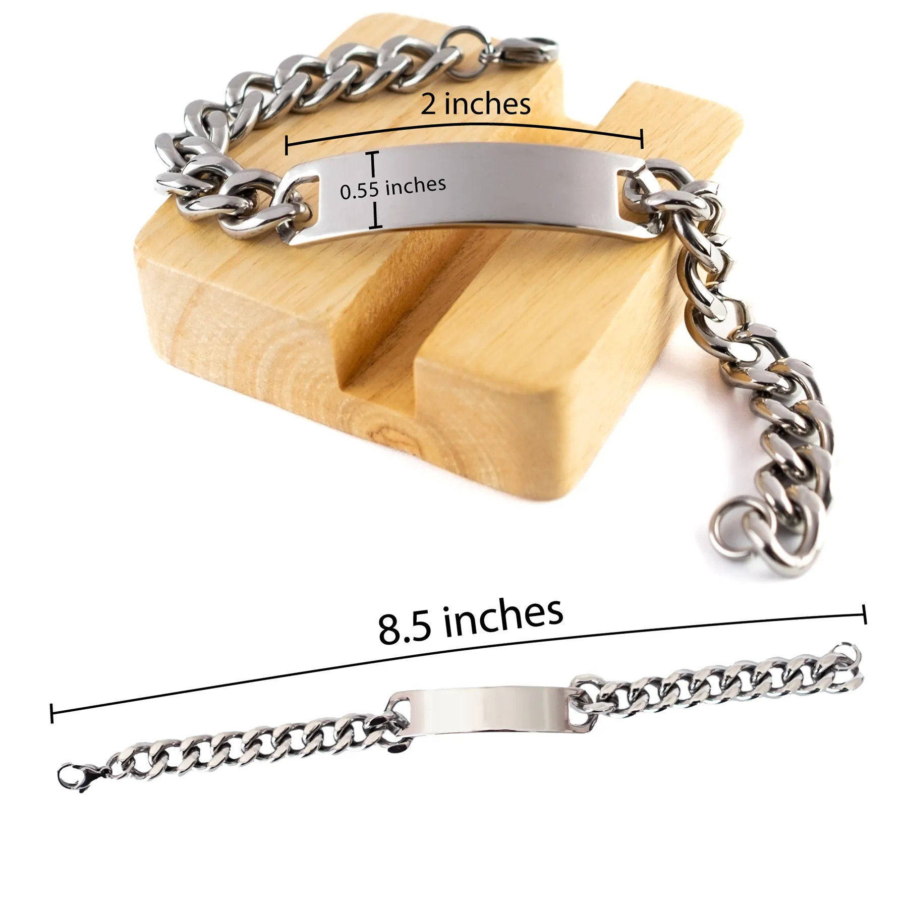 Alabama State Gifts, No matter where life's journey takes me, my heart always whispers, I belong in Alabama, Proud Alabama Cuban Chain Stainless Steel Bracelet Birthday Christmas For Men, Women, Friends