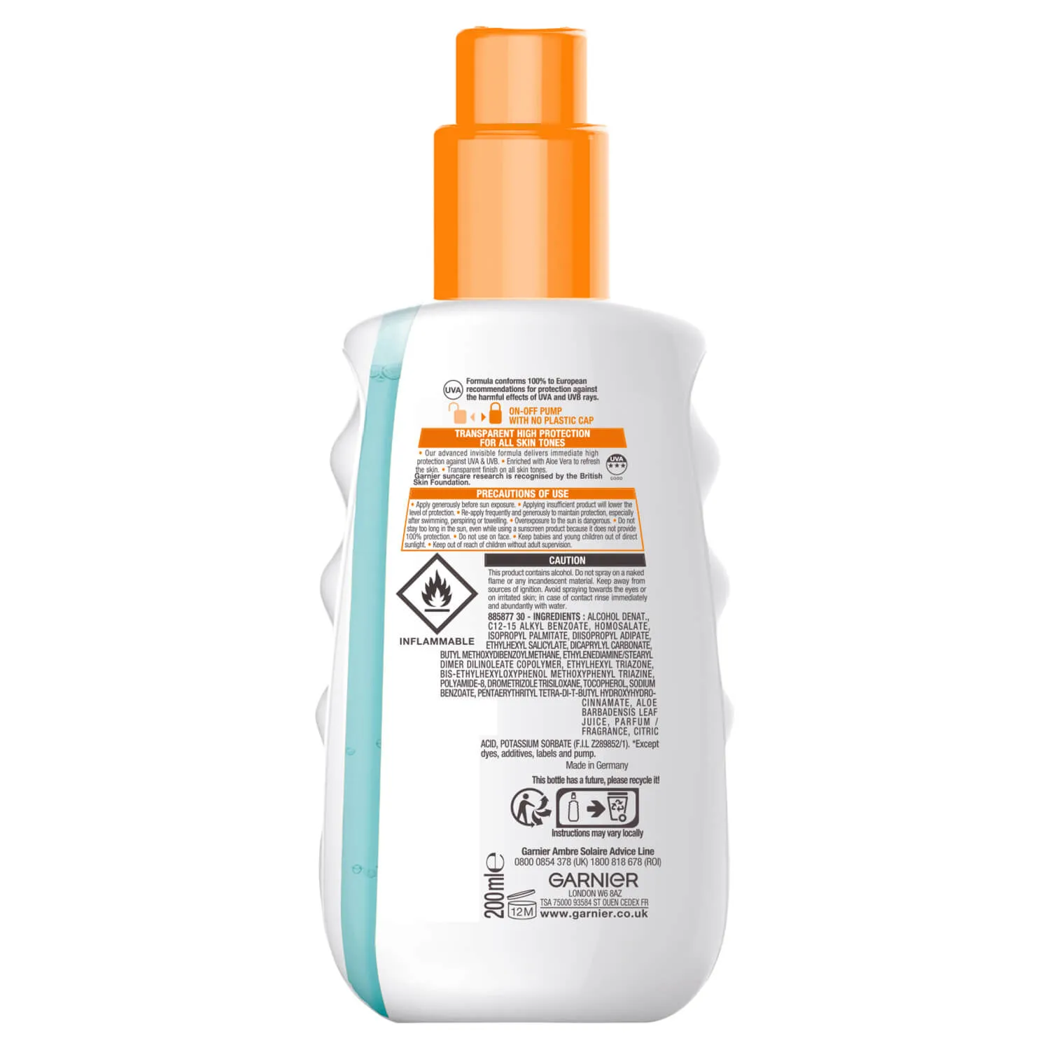 Ambre Solaire Invisible Protect Refresh Spray SPF50 - 200ml