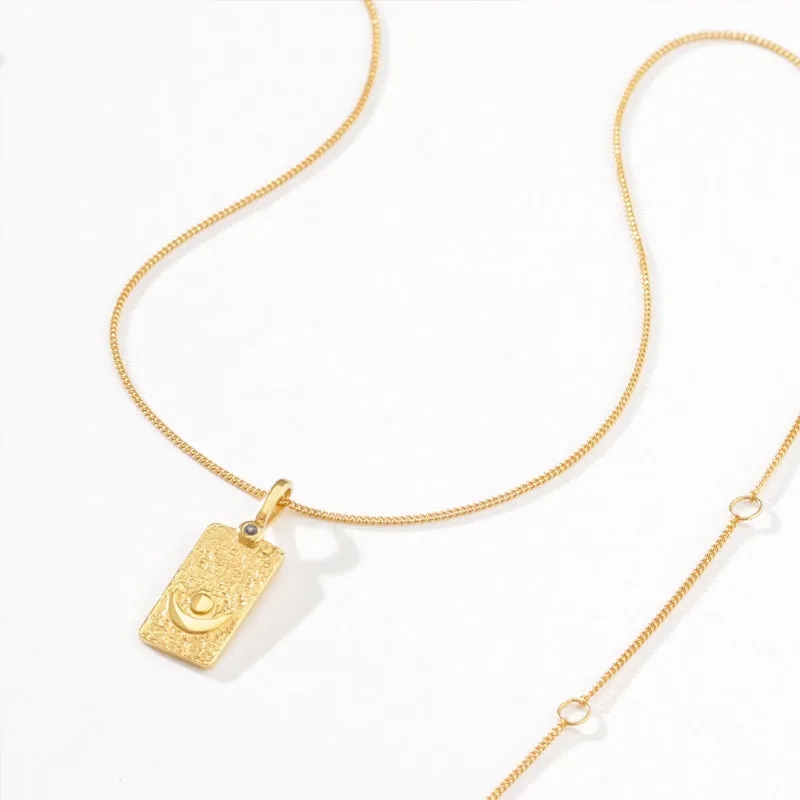 Ayla Moon Necklace - Gold