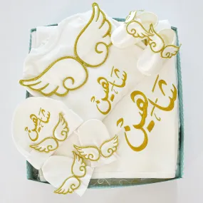 Baby Angel Embroidered Set with Baby Name