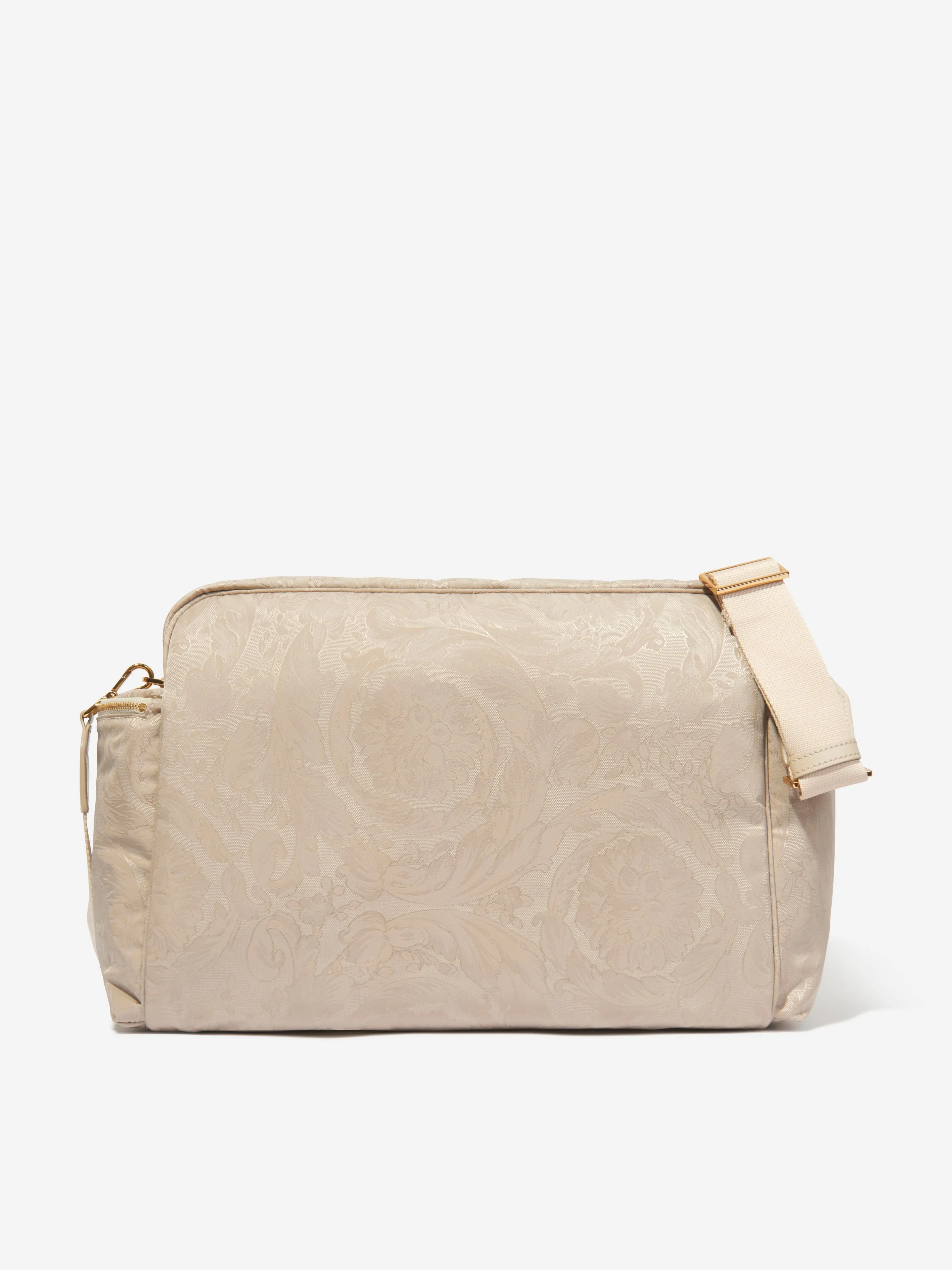 Baby Barocco Logo Changing Bag in Beige (40cm)