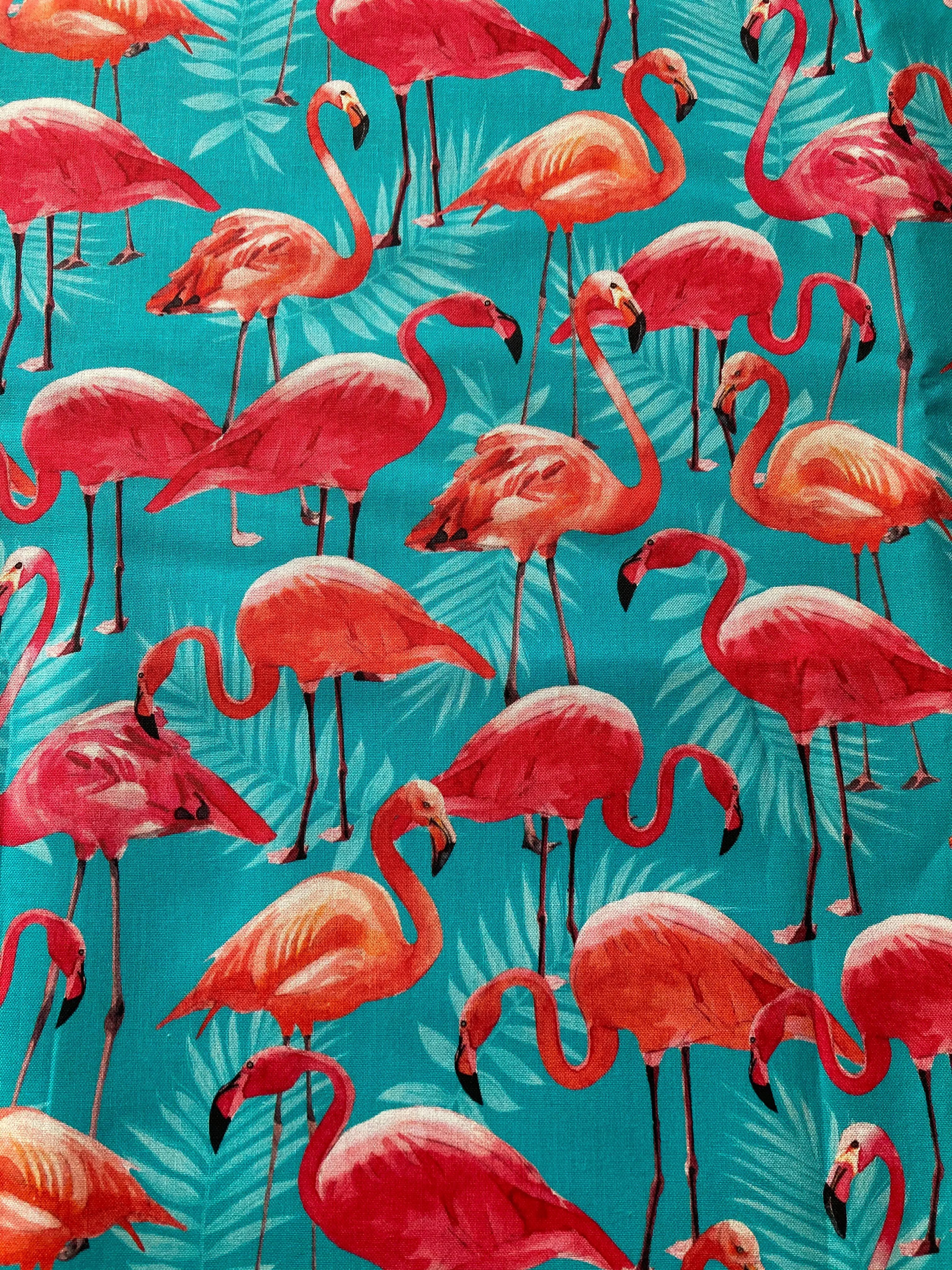 Backpack/ Shoulder Bag - Flamingos