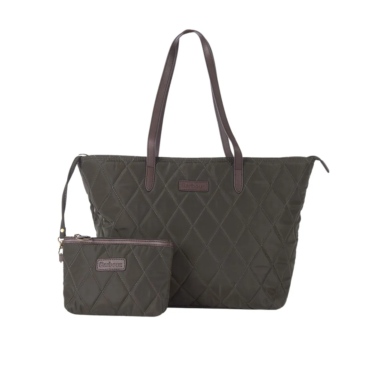 Borsa Barbour Witford Quilted Tote Bag Verde Oliva