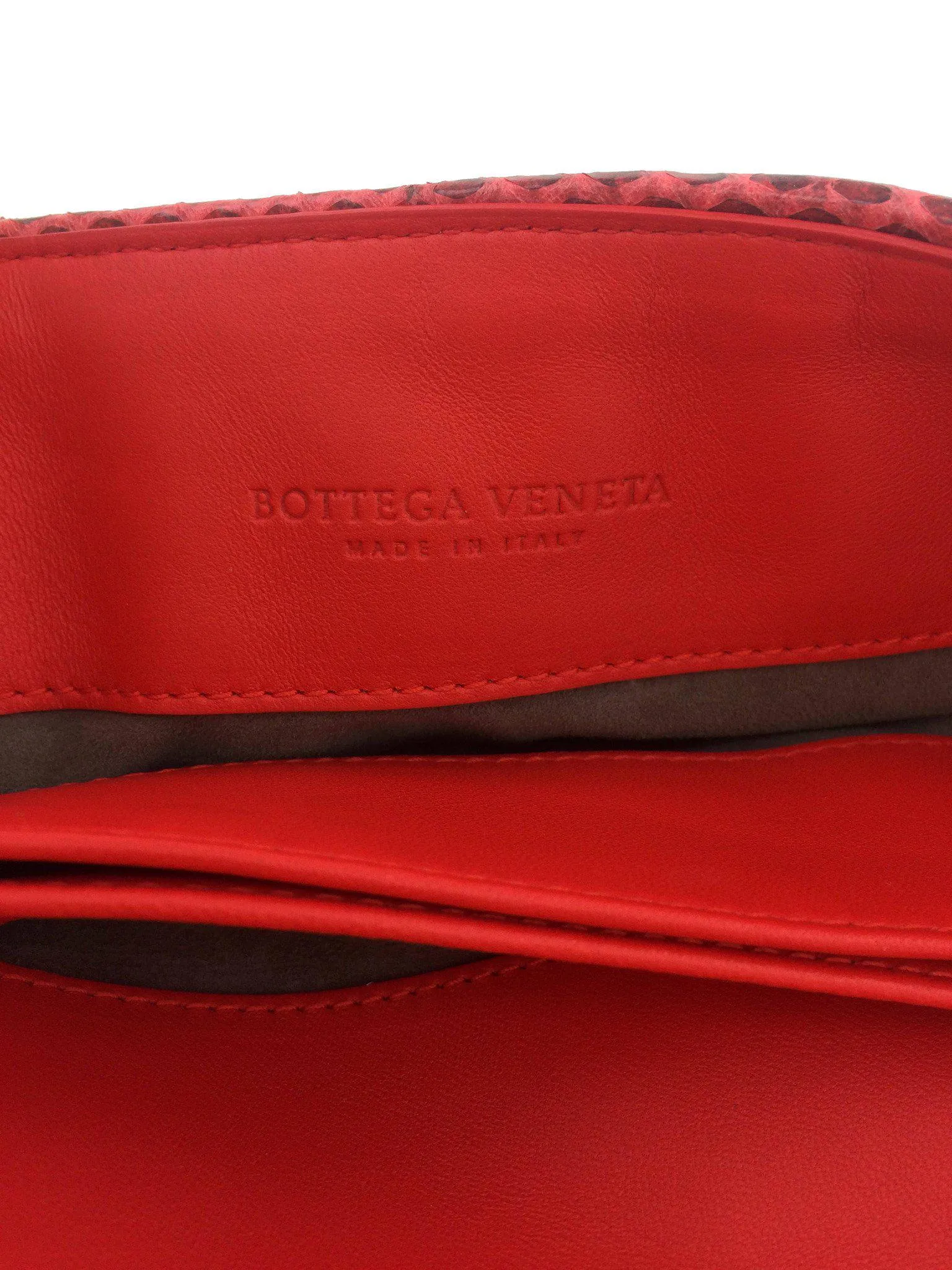 Bottega Veneta Baby Olimpia Intrecciato Watersnake Shoulder Bag NEW