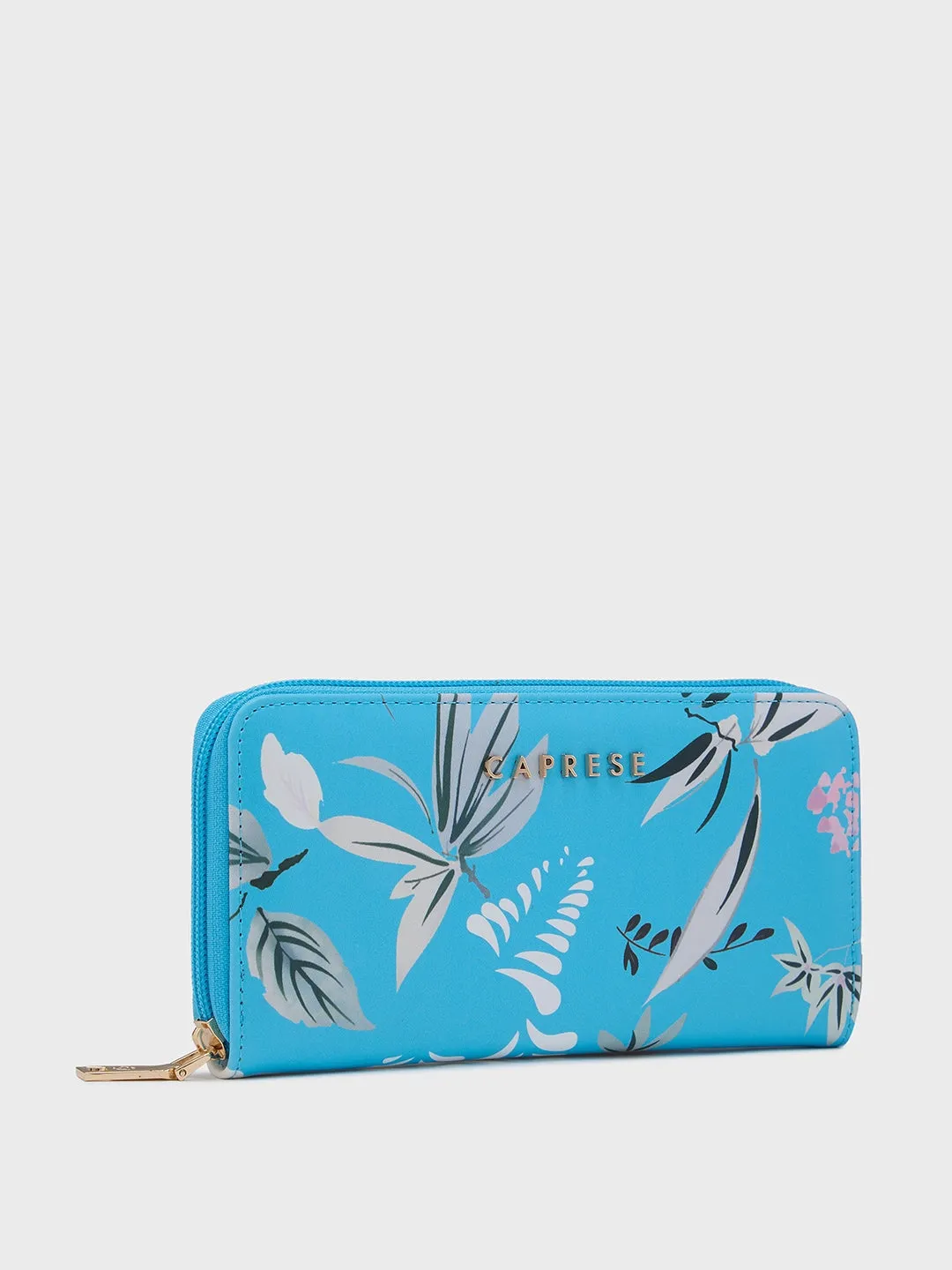 Caprese Gemma Zip Around Wallet Medium Blue