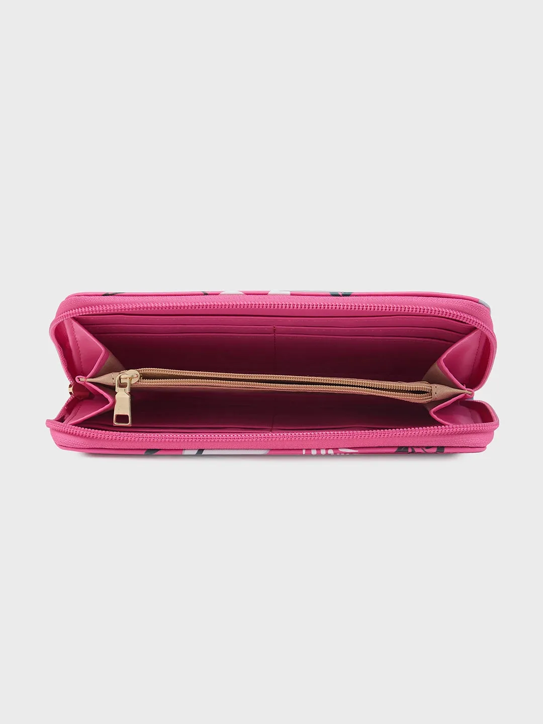 Caprese Gemma Zip Around Wallet Medium Dark Pink