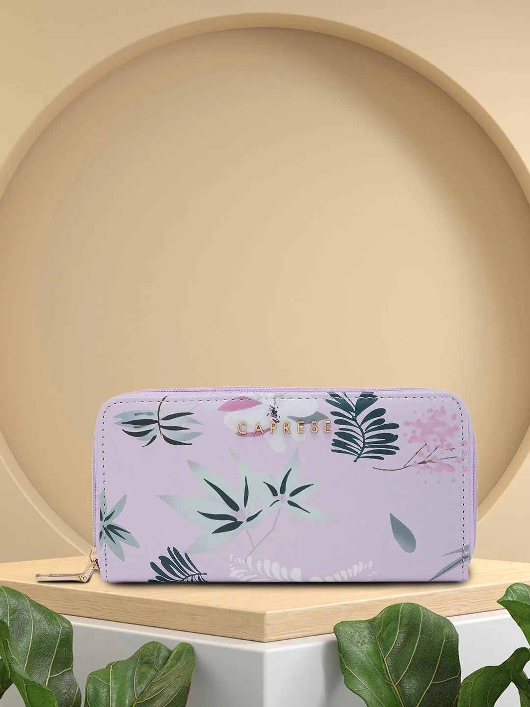 Caprese Gemma Zip Around Wallet Medium Purple