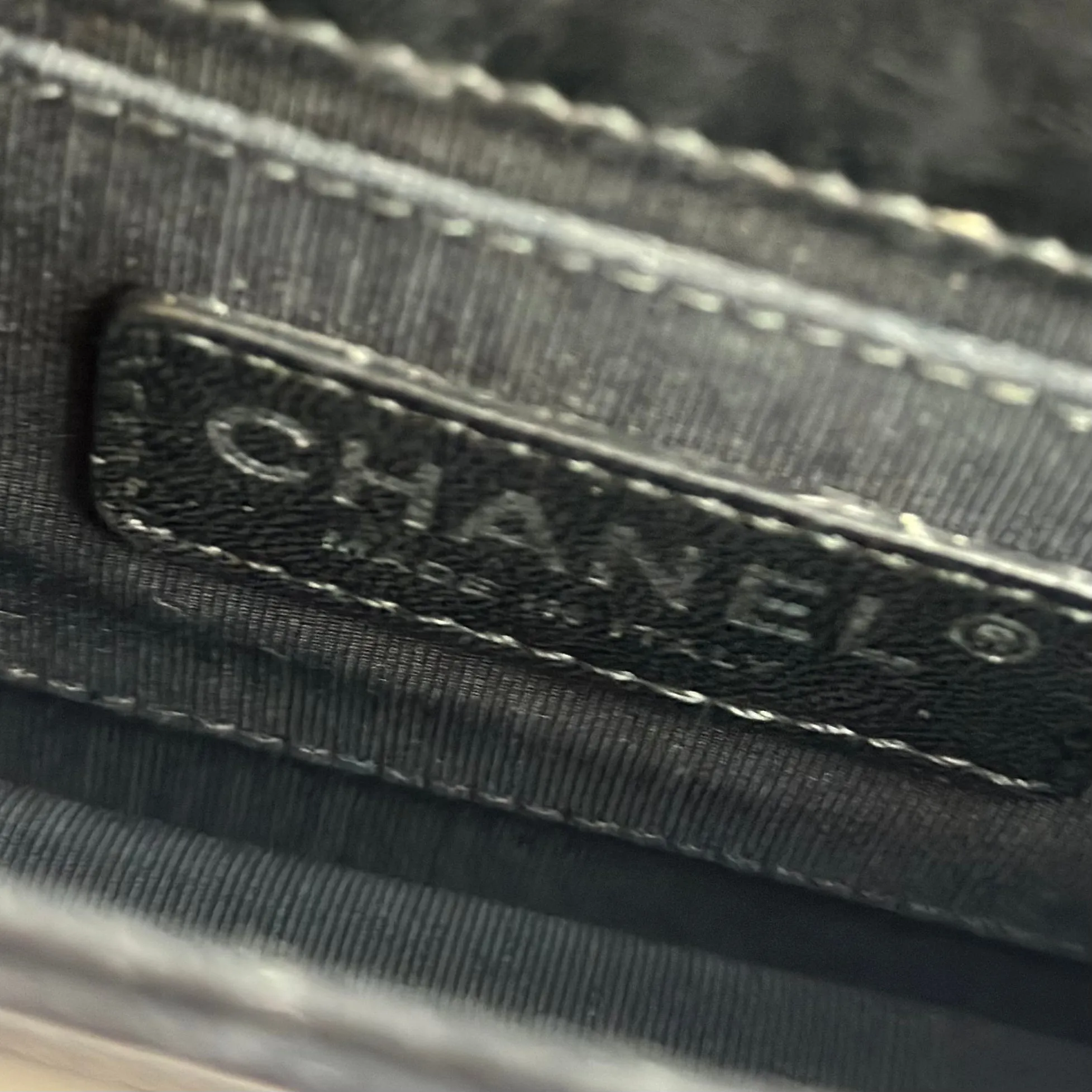 CHANEL -  Boy brick bag stripes black & white