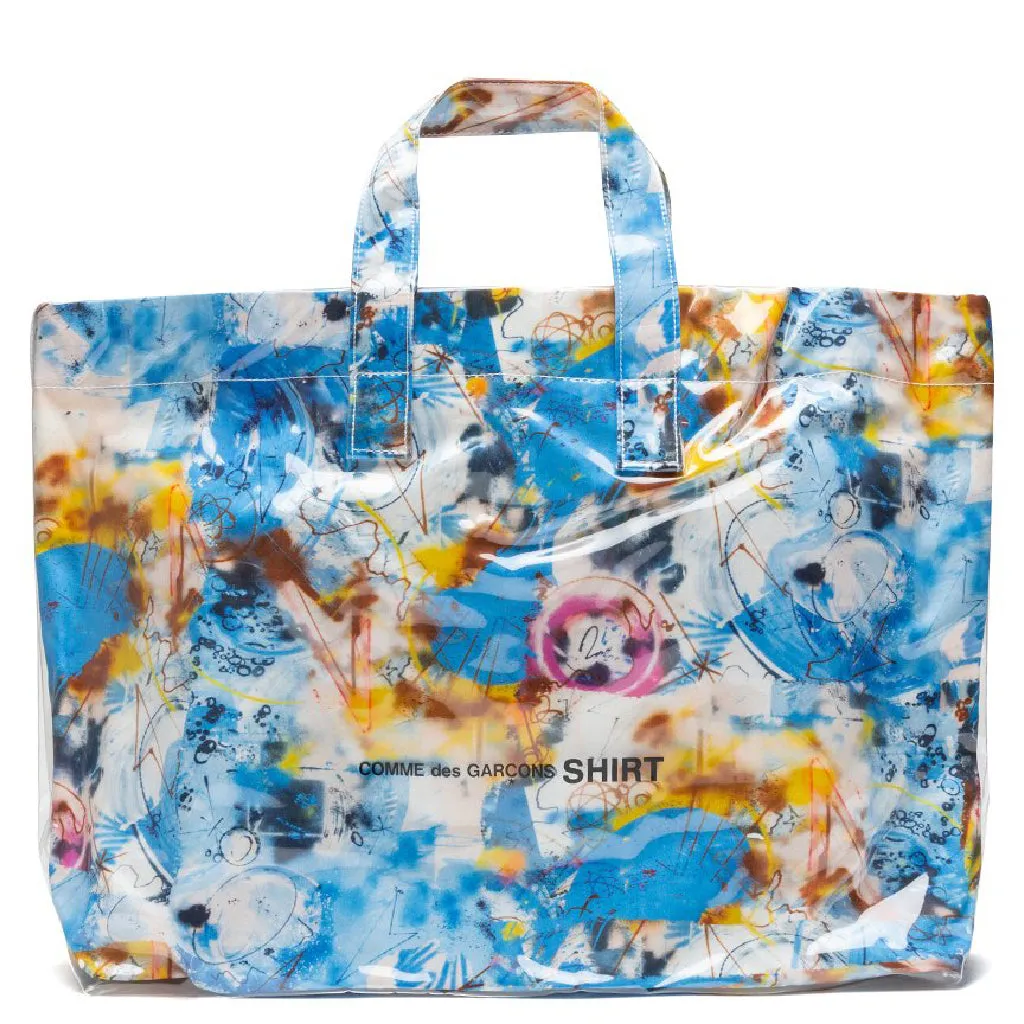 Comme Des Garcons SHIRT x Futura Wide Tote Bag - Blue