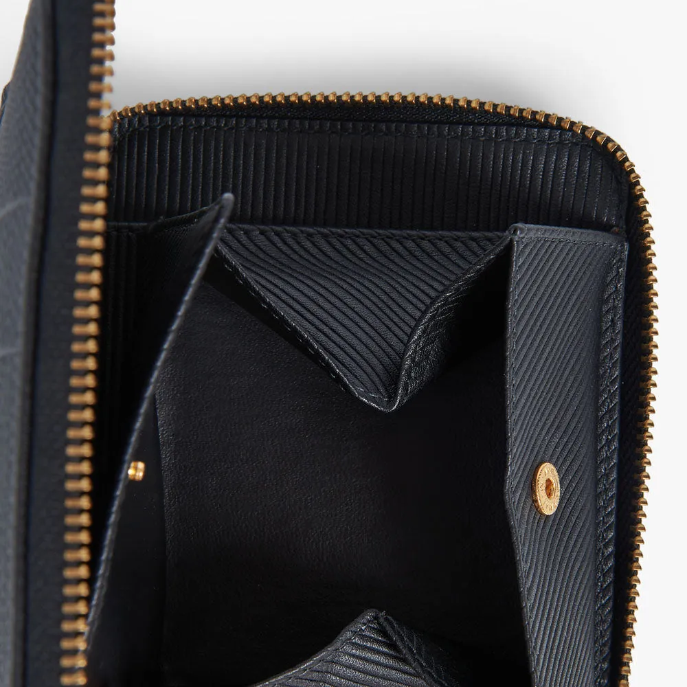 COMME des GARÇONS WALLET Intersection Zip Wallet / Black