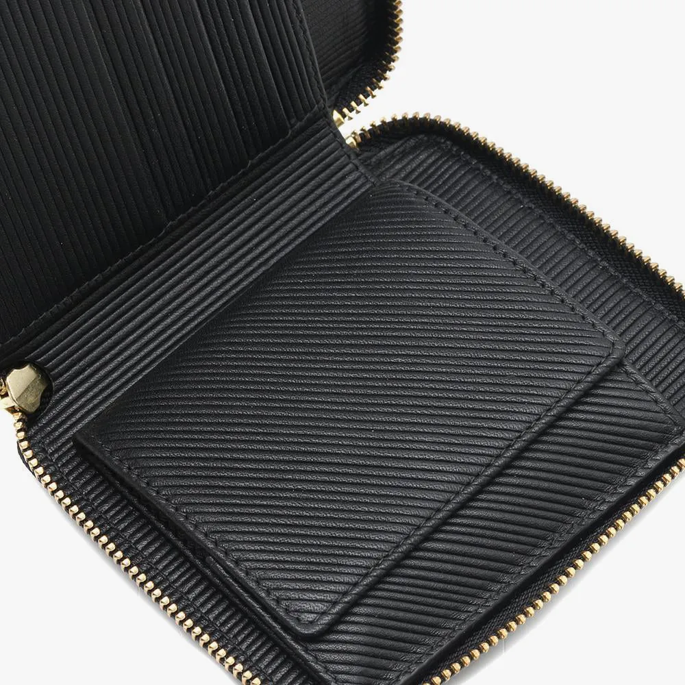 COMME des GARÇONS WALLET Intersection Zip Wallet / Black