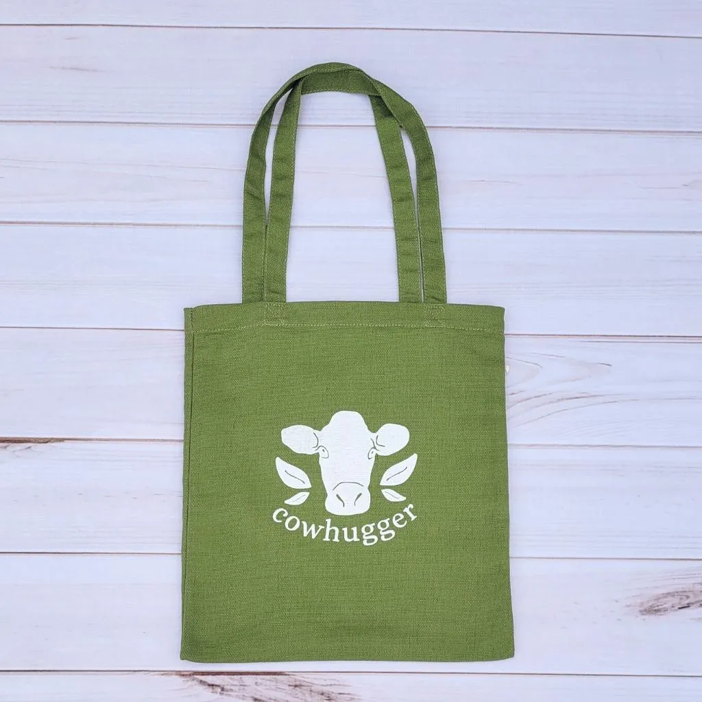 Cowhugger logo hemp tote