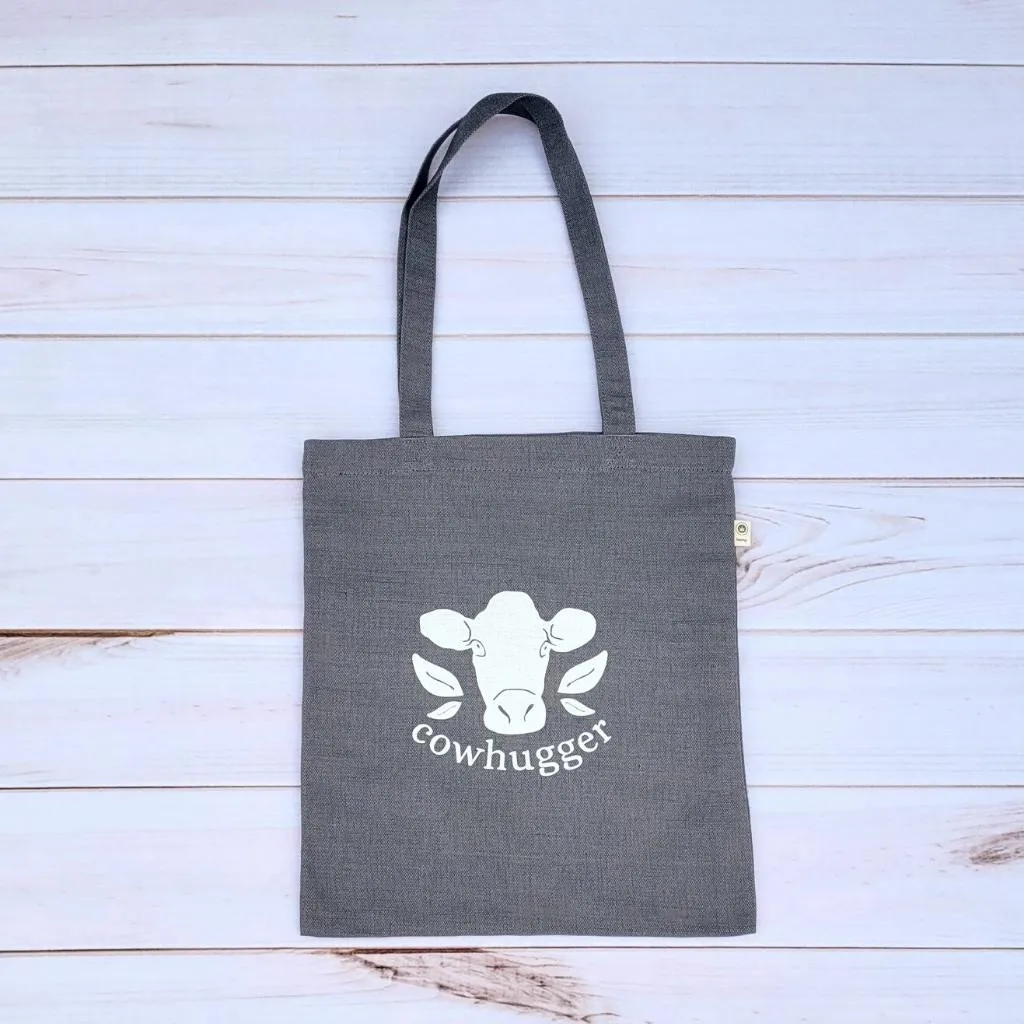 Cowhugger logo hemp tote