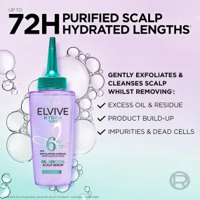 Elvive Hydra Pure Exfoliating Pre-Shampoo Scalp Serum for Oily Scalp & Roots 102ml