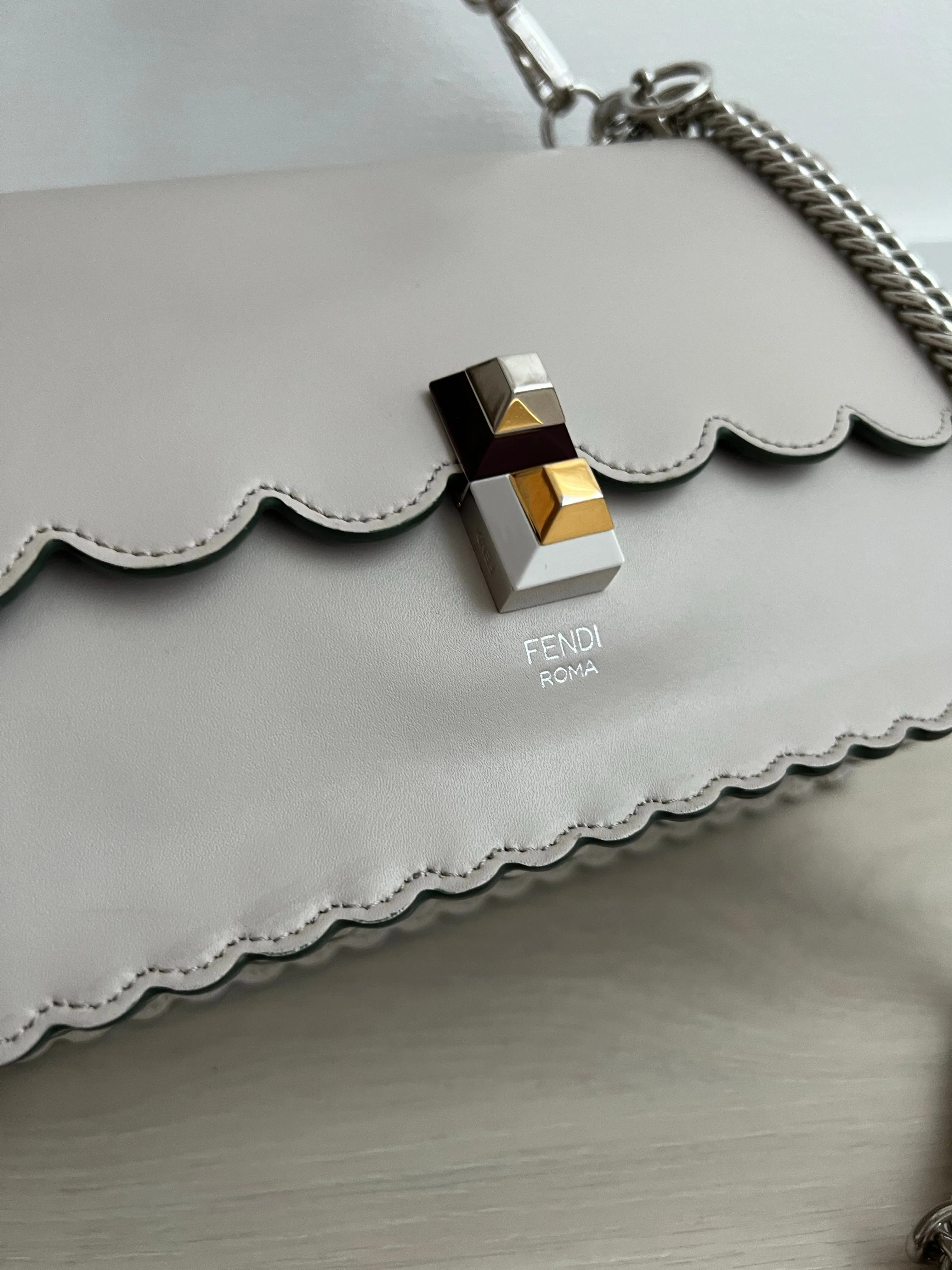 Fendi Scalloped Kan Bag