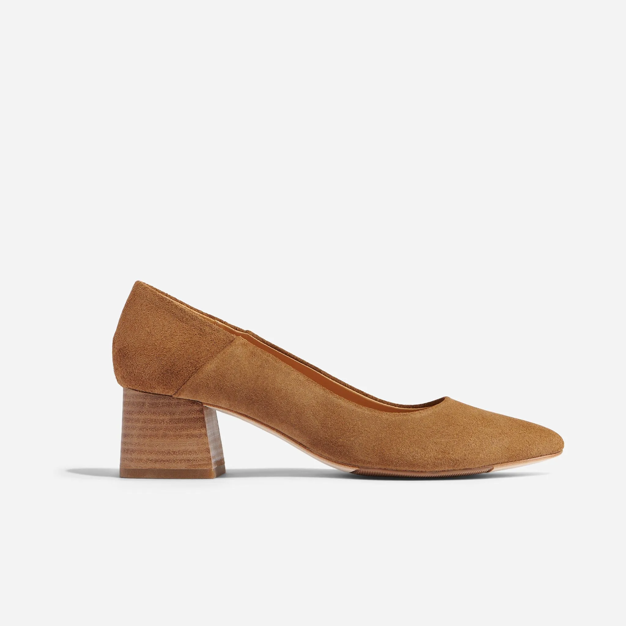 Fiorela Go-To Mid Heel Taupe Suede