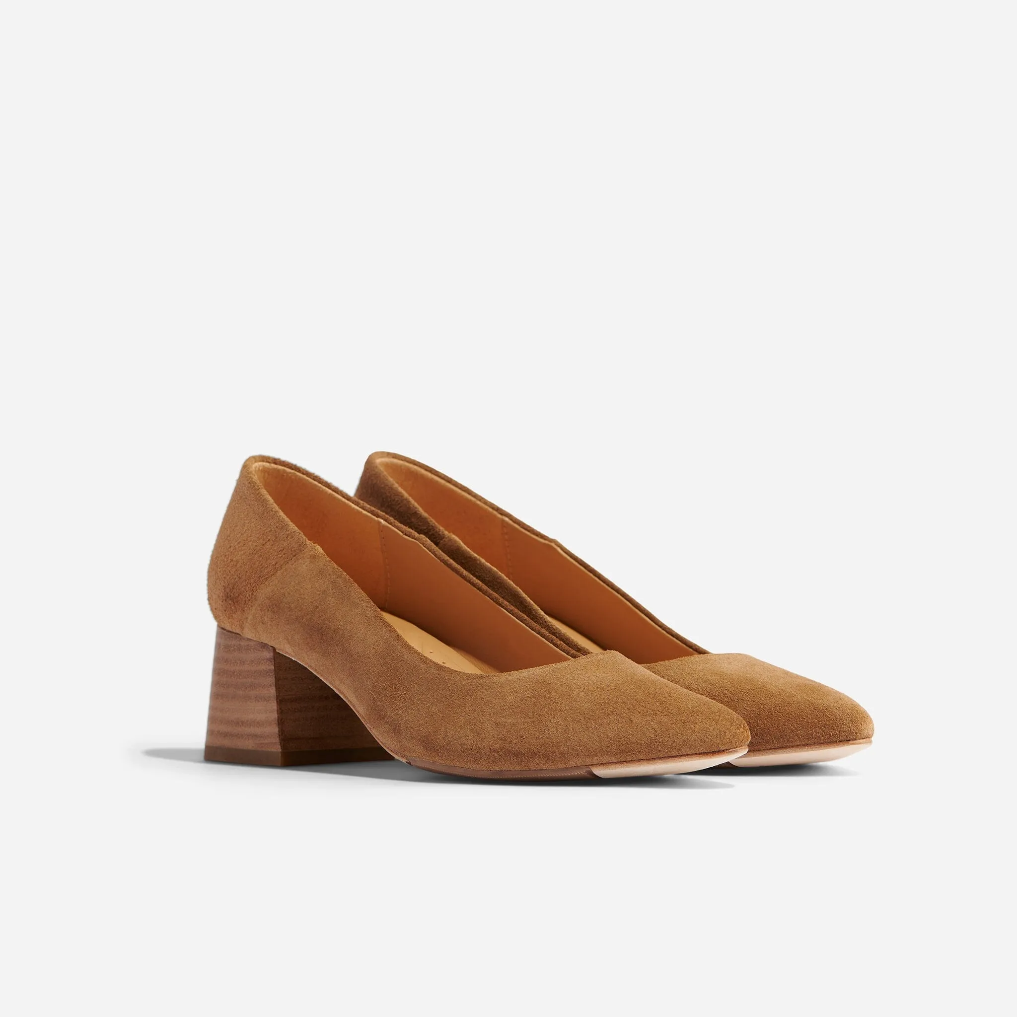 Fiorela Go-To Mid Heel Taupe Suede