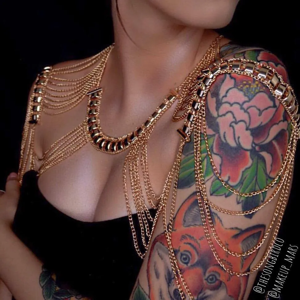 Golden Goddess Shoulder Chains