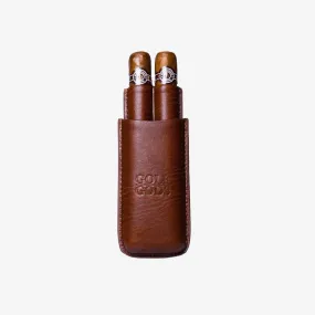 Golf Gods - Leather Cigar Pouch - 2 Cigars