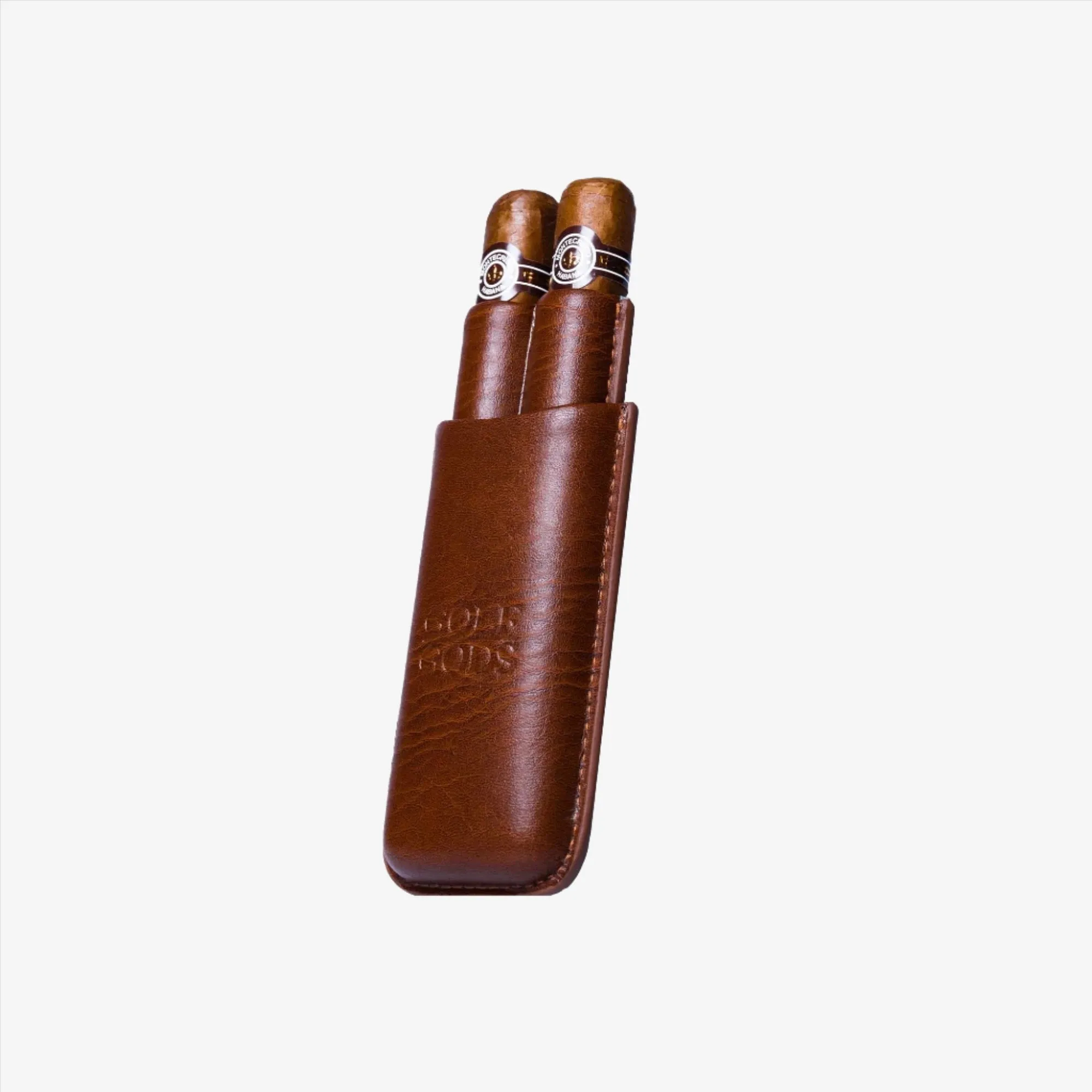 Golf Gods - Leather Cigar Pouch - 2 Cigars