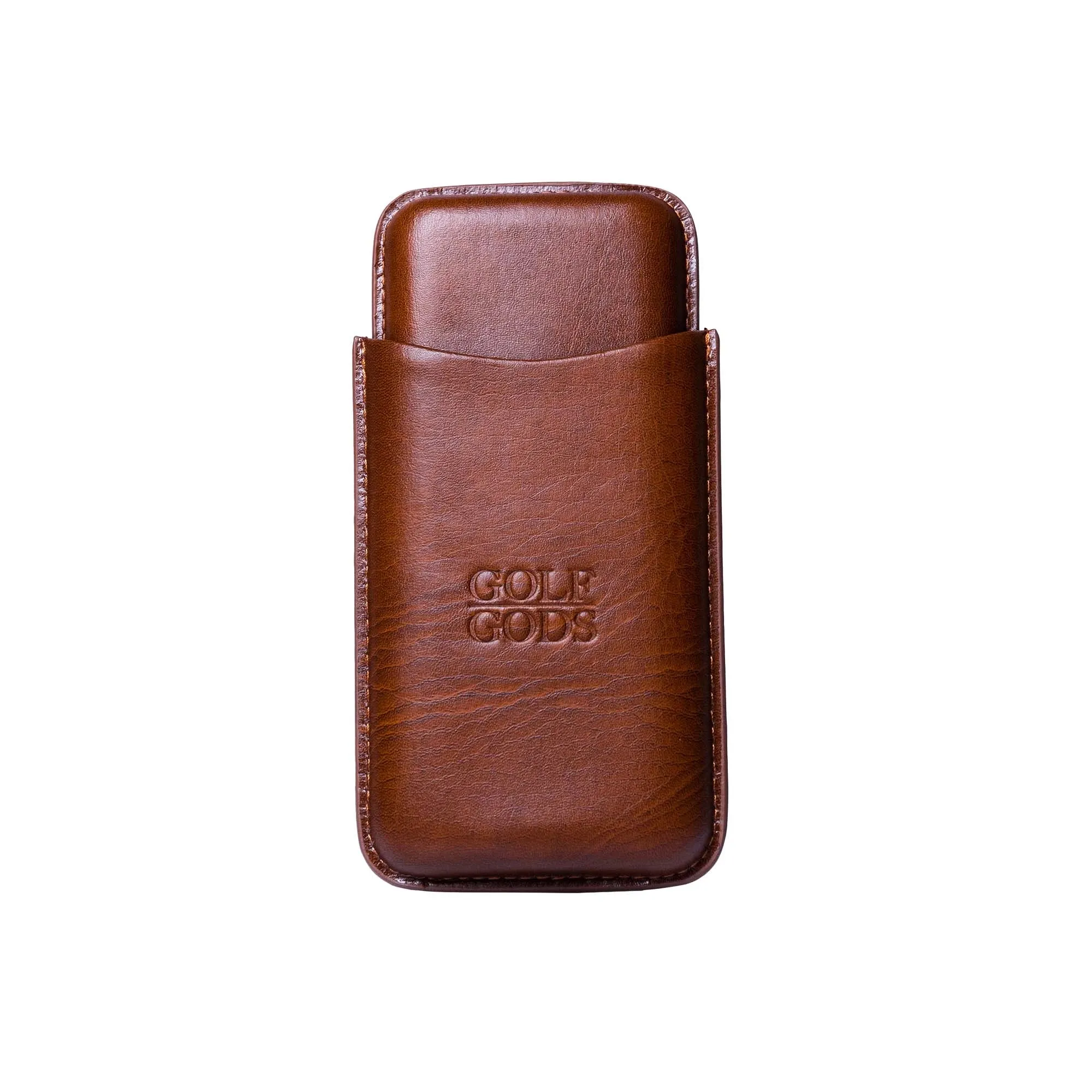 Golf Gods - Leather Cigar Pouch - 3 Cigars