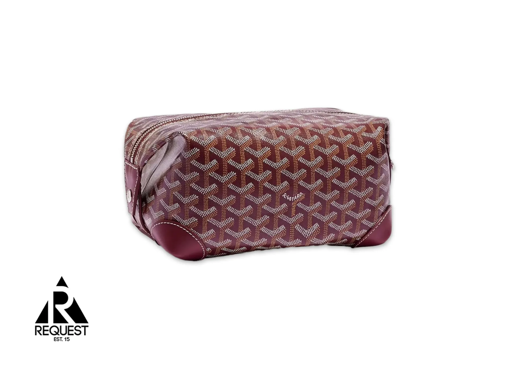 Goyard Bowling 25 Toiletry Bag Burgundy