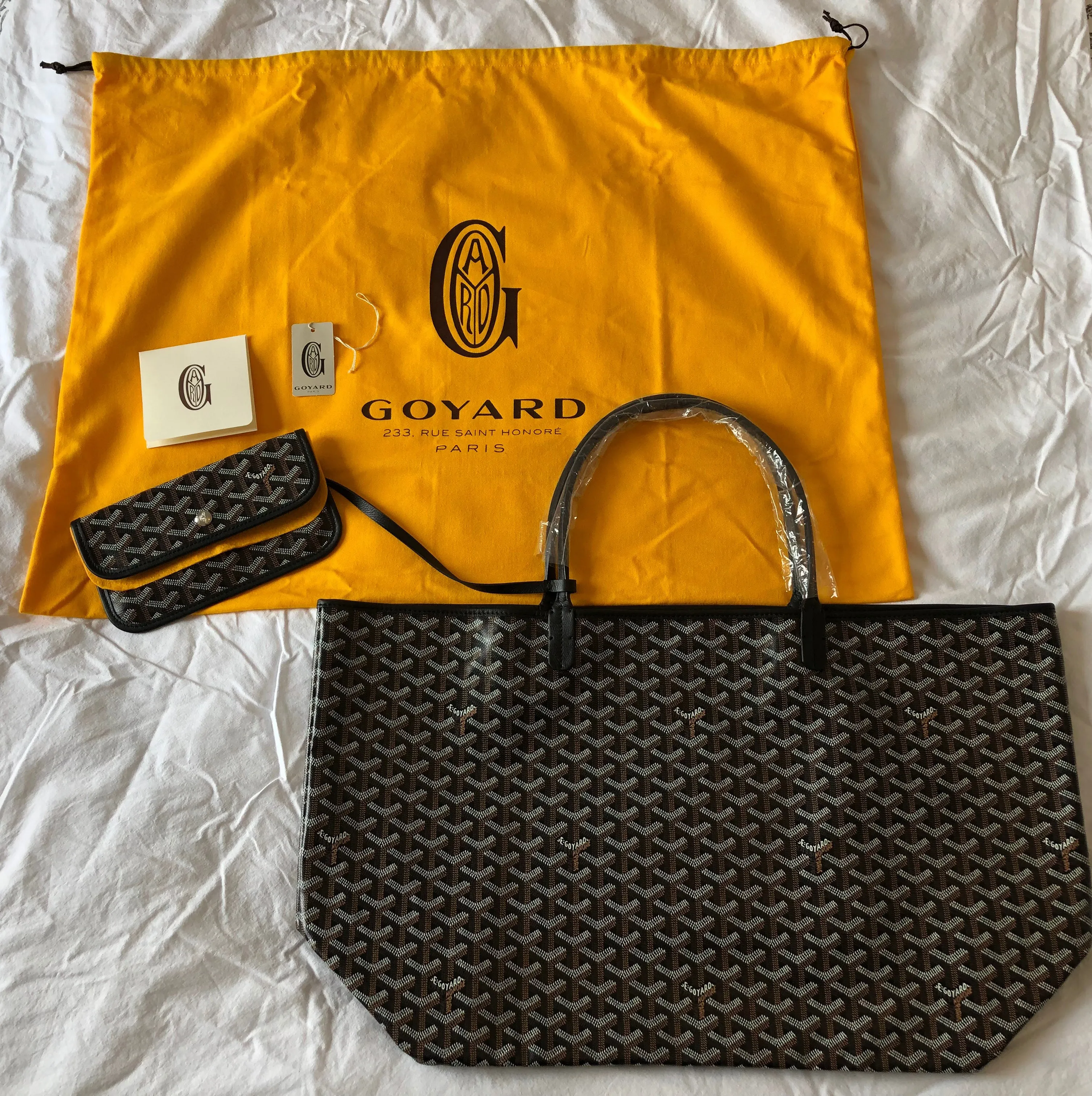 Goyard St. Louis Black GM Tote (NWT)