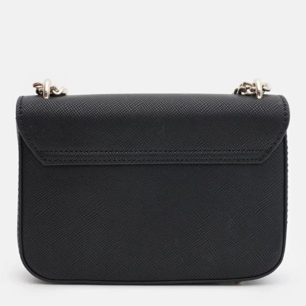 GUESS Eco Elements Crossbody Flap Bag - BLK