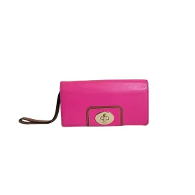 Kate Spade Pink Leather Envelope Wristlet Wallet | Pre Loved |