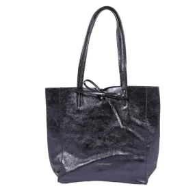 Maison Fanli - Leather Tote - Metallic Marine