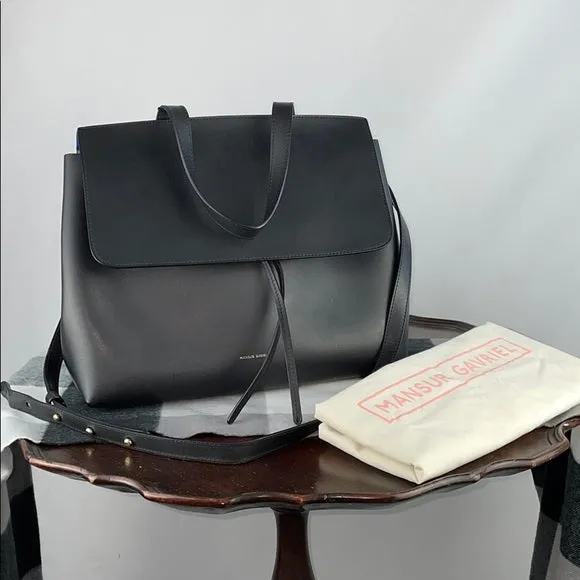 Mansur Gavriel Black Vegetable Tanned Lady Bag