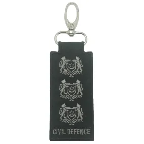 MINI SCDF RANK KEYCHAIN - BLACK FOLIAGE COLONEL (COL)