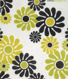 Modern Flowers Eco Friendly Reusable Swedish Dishcloth