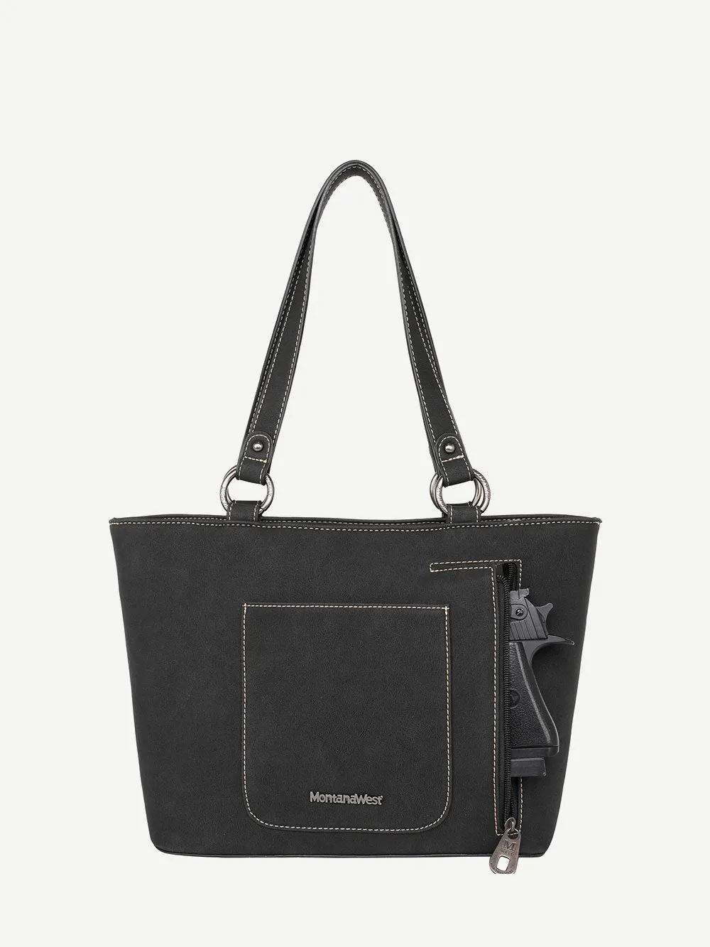 Montana West Fringe Whipstitch Concealed Carry Tote