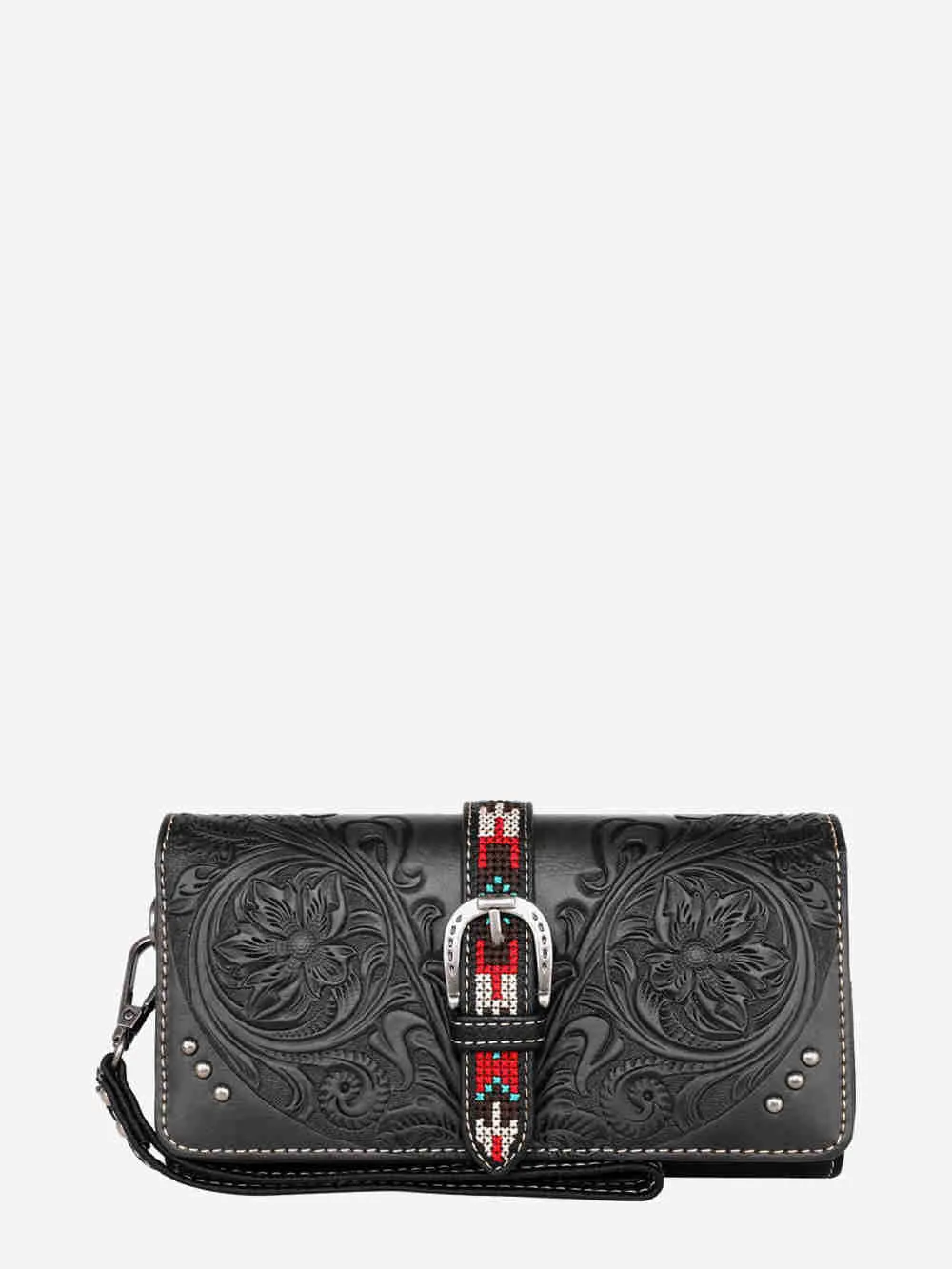 Montana West Vintage Floral Tooled Crossbody Saddle Bag Collection