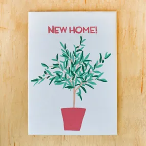 New Home Olive Tree Card