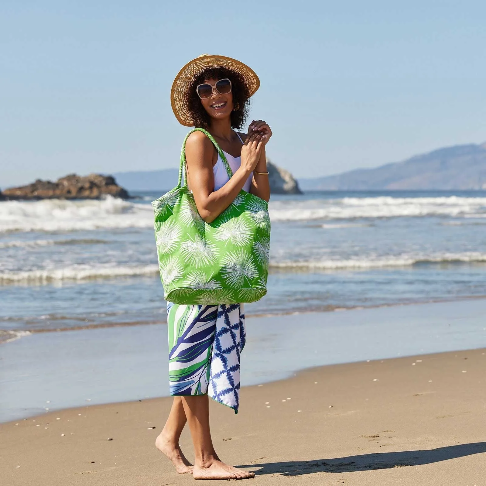 Palm Green Bucket Bag