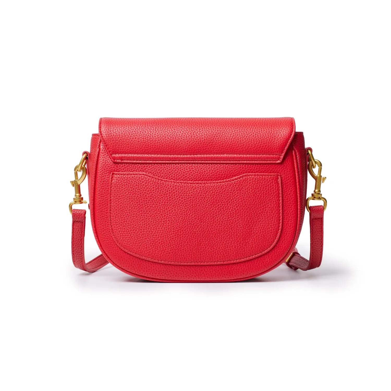 PEBBLE SHOULDER BAG RED MEDIUM