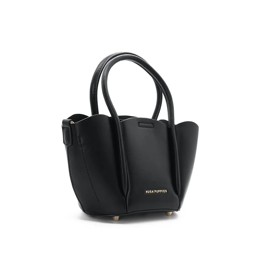 Petal Satchel (L) Women's Bag - Black