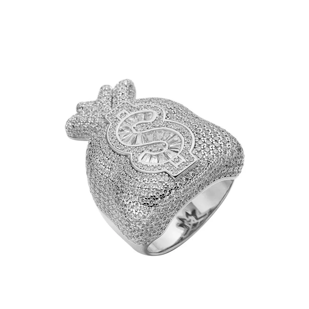 S925 Money Bag Ring