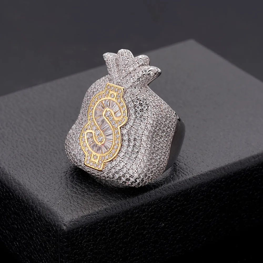 S925 Money Bag Ring