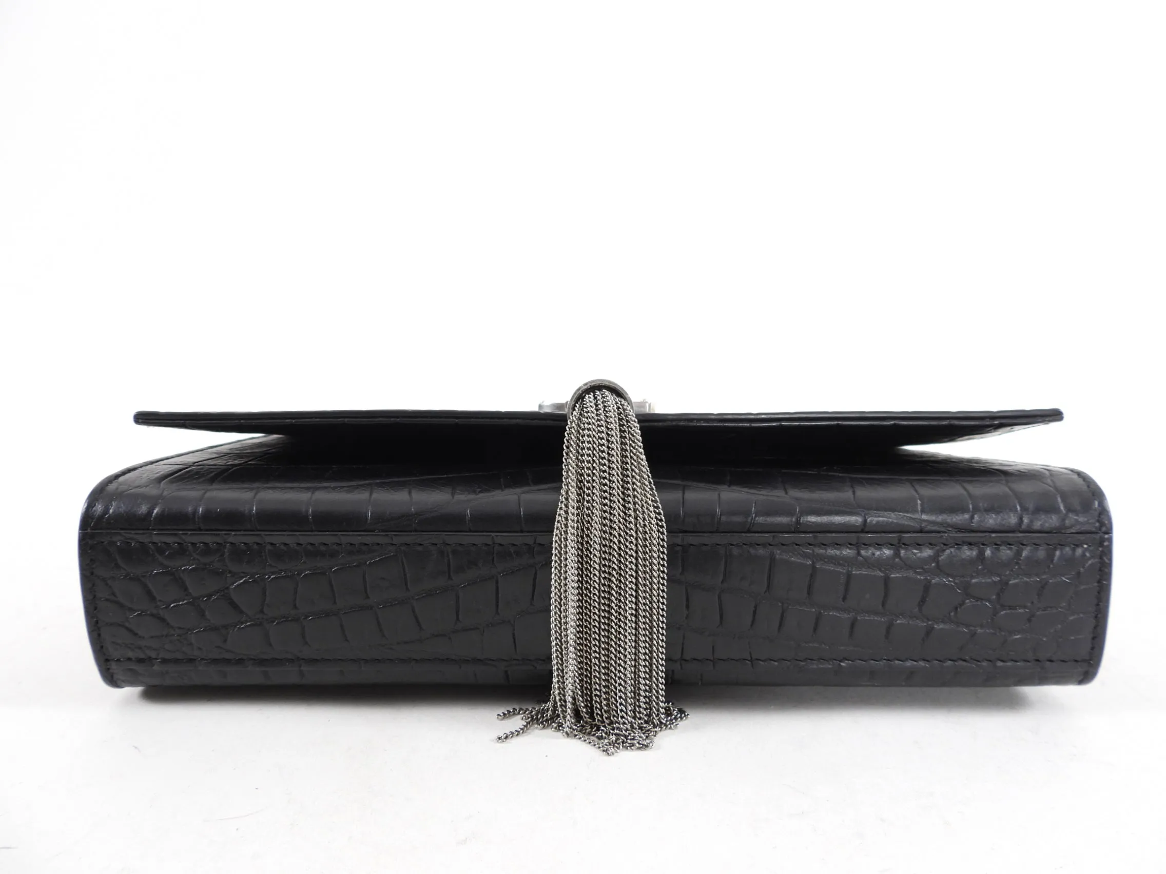 Saint Laurent Medium Embossed Kate Tassel Bag