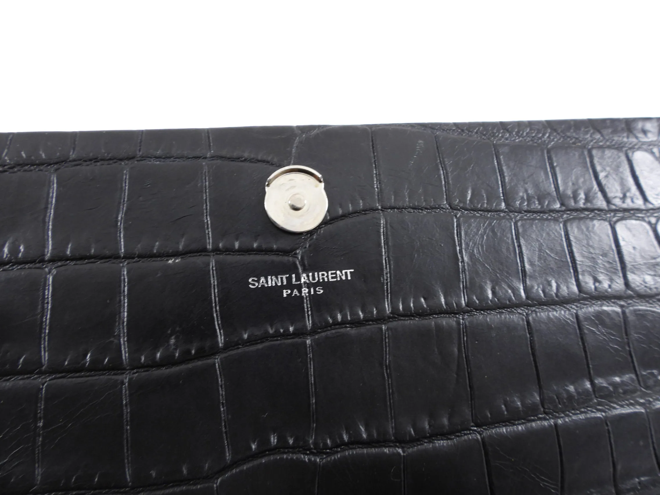 Saint Laurent Medium Embossed Kate Tassel Bag