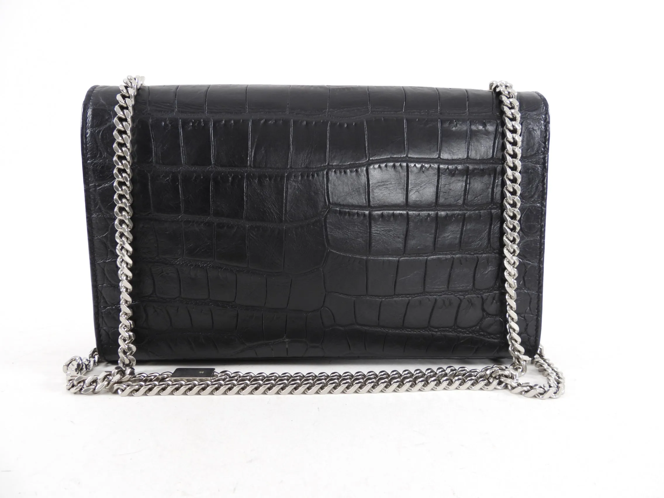 Saint Laurent Medium Embossed Kate Tassel Bag