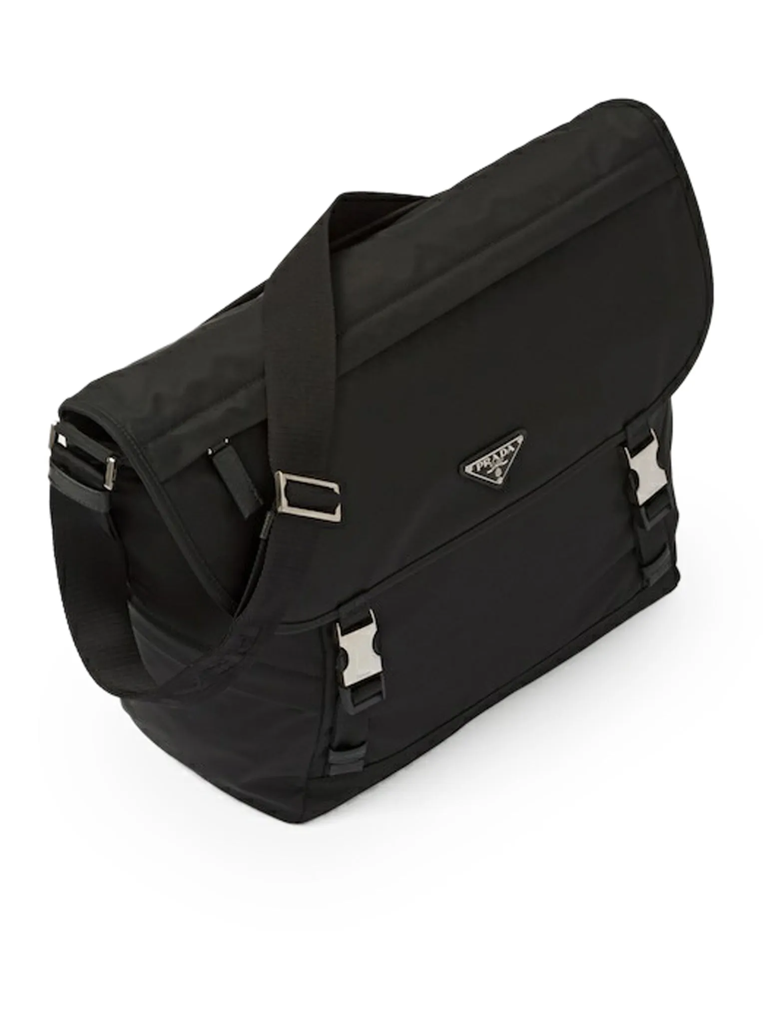 Shoulder bag in Re-Nylon and Saffiano