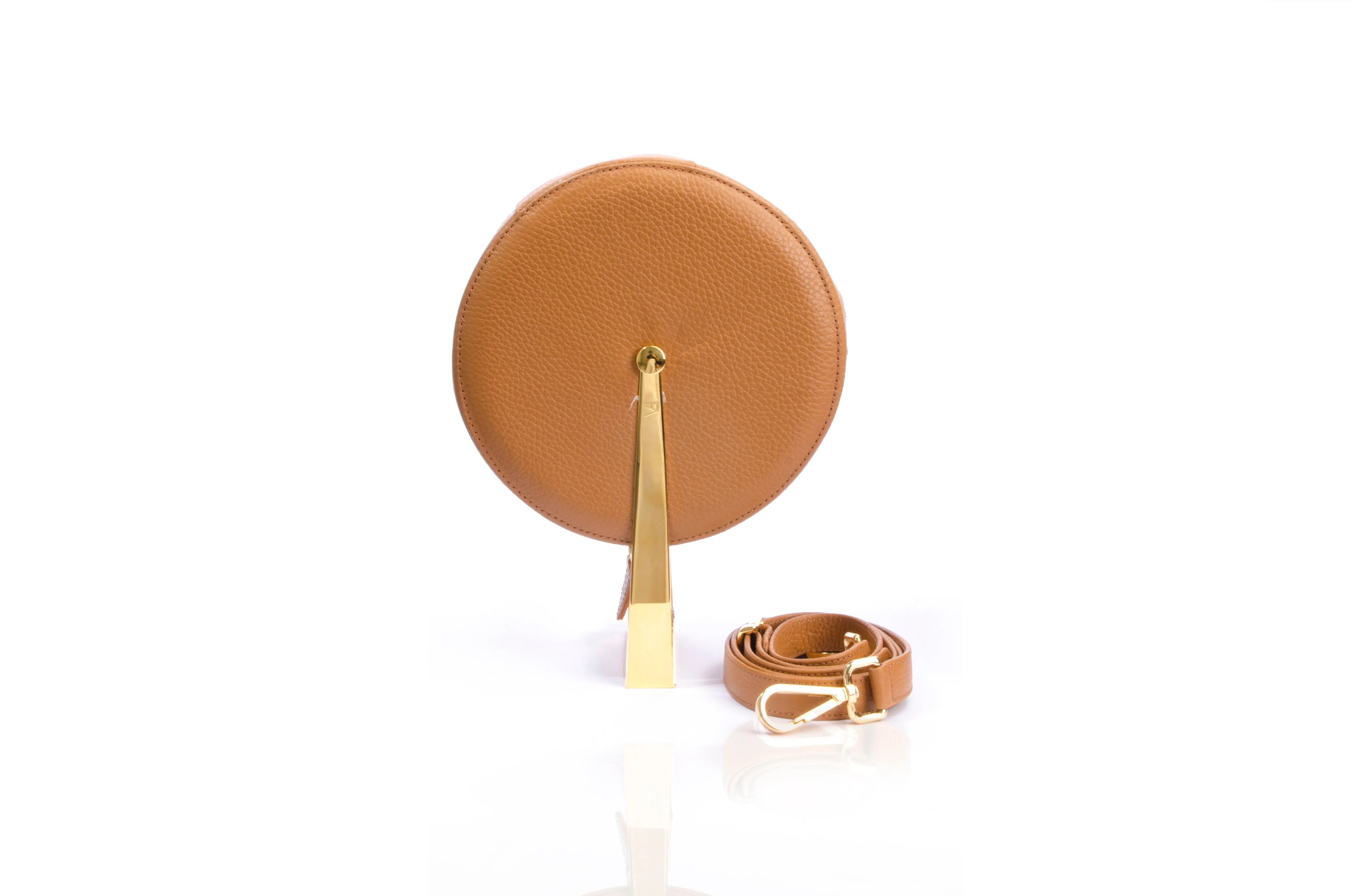 Tan Ayla Full Moon Bag