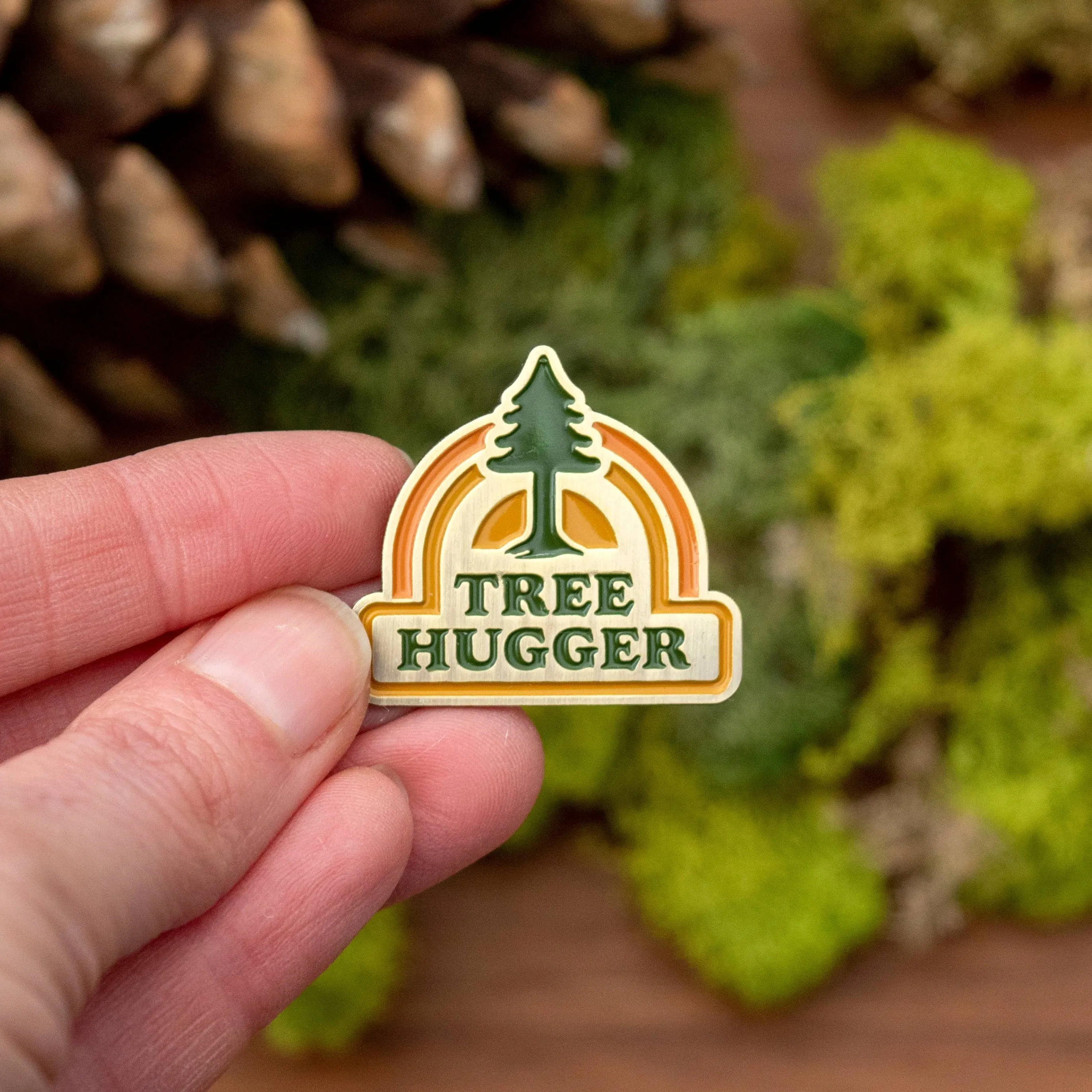 Tree Hugger Enamel Pin